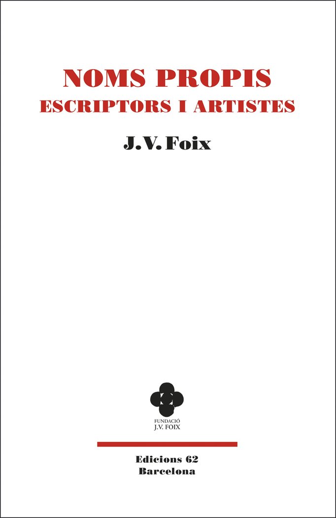 Noms propis: escriptors i artistes, de Foix i Mas, J. V. | portada del libro