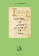 CATALEG DE LARXIU NOTARIAL DE TREMP, de CASES I LOSCOS, LLUØSA | portada del libro