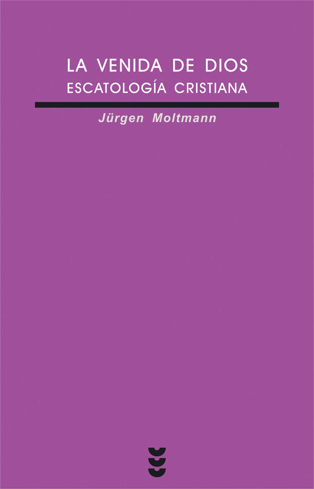 La venida de Dios, de Moltmann, Jürgen | portada del libro