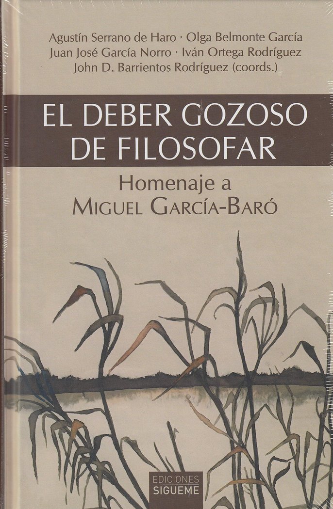 EL DEBER GOZOSO DE FILOSOFAR, de VVAA | portada del libro
