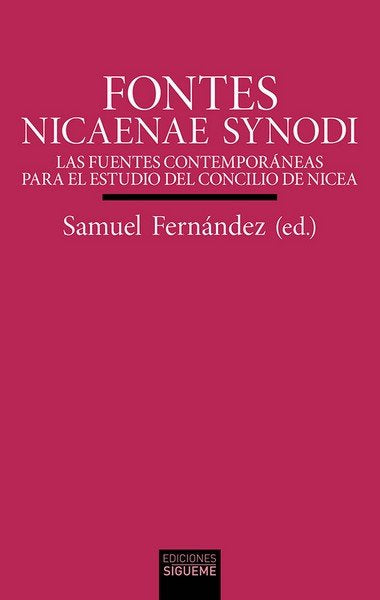FONTES NICAENAE SYNODI, de FERNANDEZ, SAMUEL | portada del libro