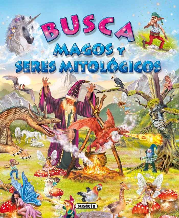 Busca magos y seres mitológicos, de Susaeta, Equipo | portada del libro
