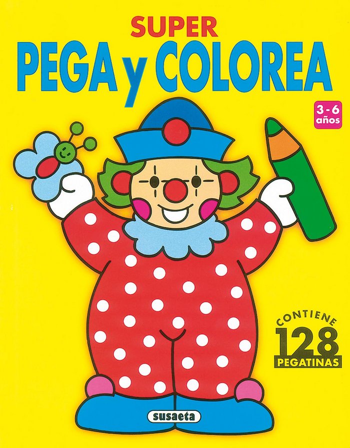 Super Pega y colorea, de Susaeta, Equipo | portada del libro