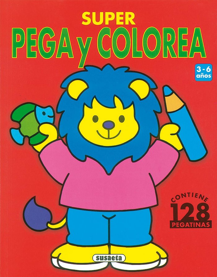 Super Pega y colorea, de Susaeta, Equipo | portada del libro