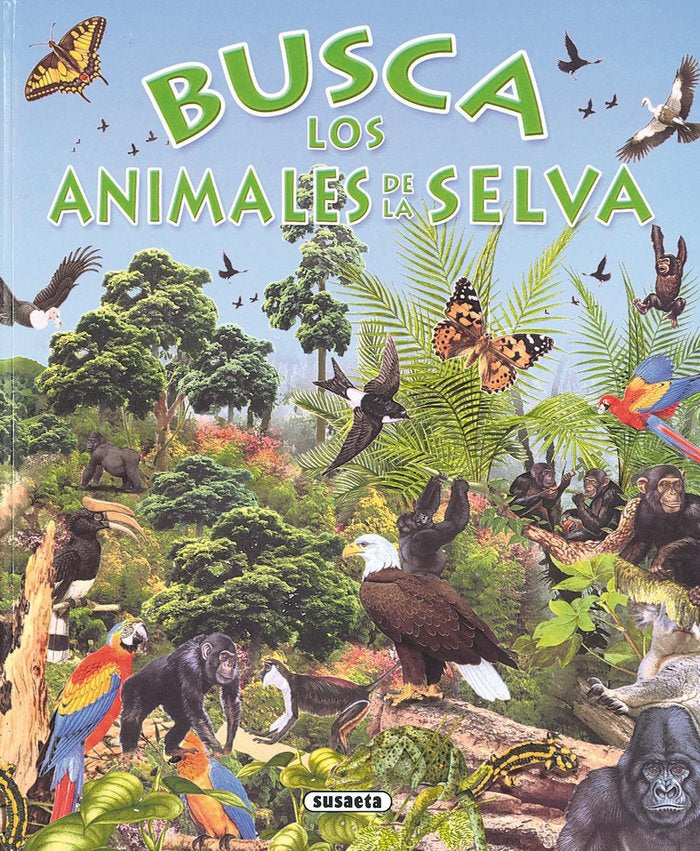 Busca los animales de la selva, de Rovira, Pere | portada del libro