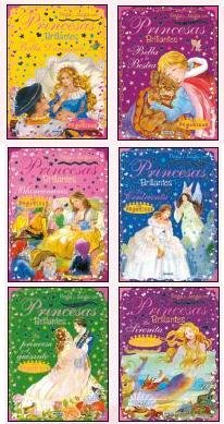 Pega y juega con princesas brillantes (6 títulos), de Susaeta | portada del libro