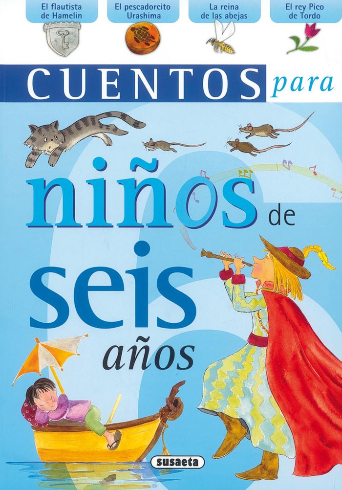Cuentos para niñ@s de seis años, de Susaeta | portada del libro