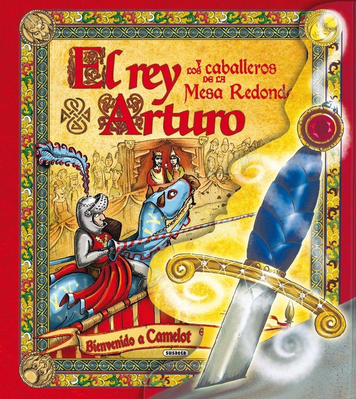 El rey Arturo y los caballeros de la Mesa Redonda, de Susaeta | portada del libro