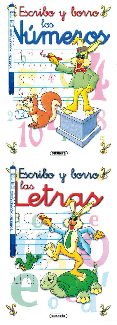 Escribo y borro (2 títulos), de Susaeta | portada del libro