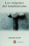 ORIGENES DEL TOTALITARISMO, de ARENDT | portada del libro