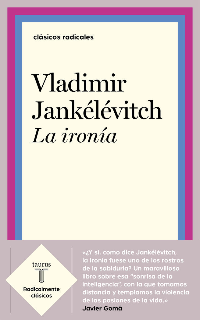 La ironía, de Jankélévitch, Vladimir | portada del libro