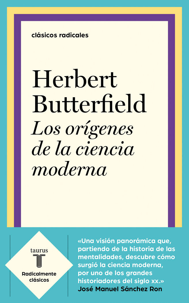 Los orígenes de la ciencia moderna, de Butterfield, Herbert | portada del libro