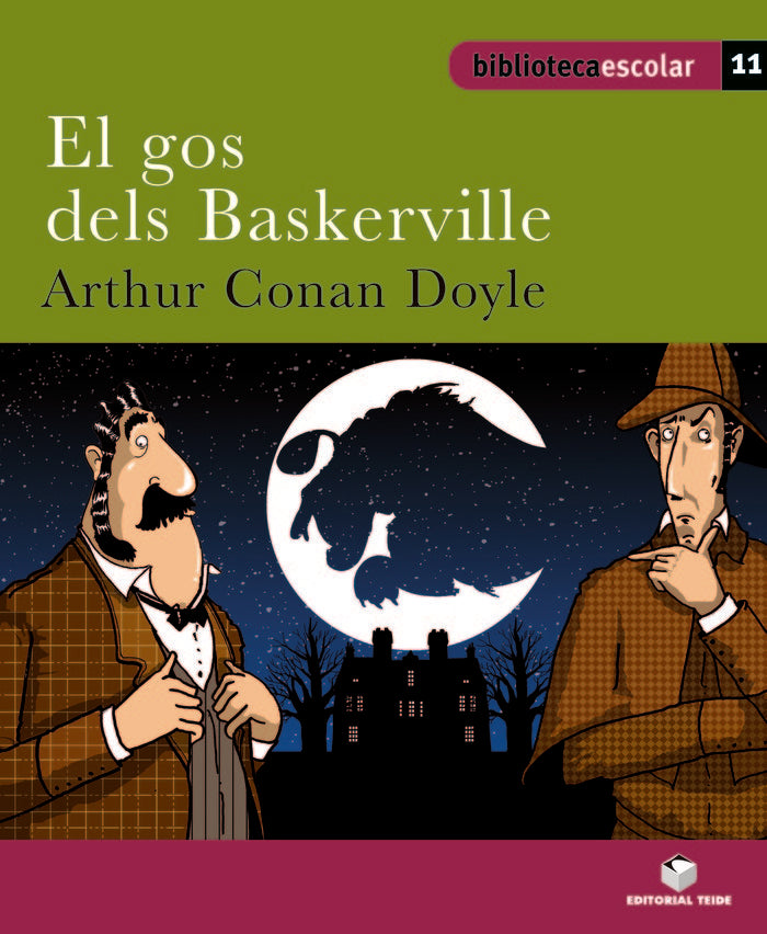 Biblioteca escolar 011 - El gos dels Baskerville -Arthur Conan Doyle- | portada del libro