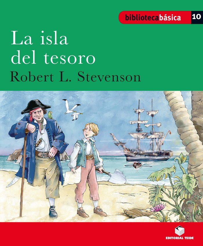 Biblioteca básica 010 - La isla del tesoro -Robert L. Stevenson-, de AA.VV. | portada del libro