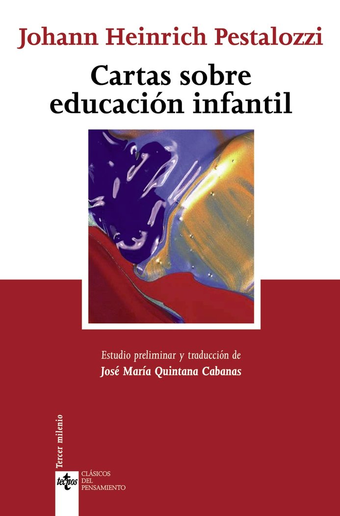 Cartas sobre educación infantil, de Pestalozzi, Johann Heinrich | portada del libro