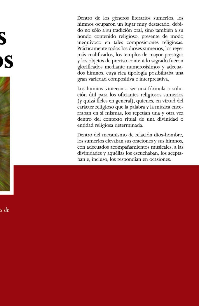 Himnos sumerios | portada del libro