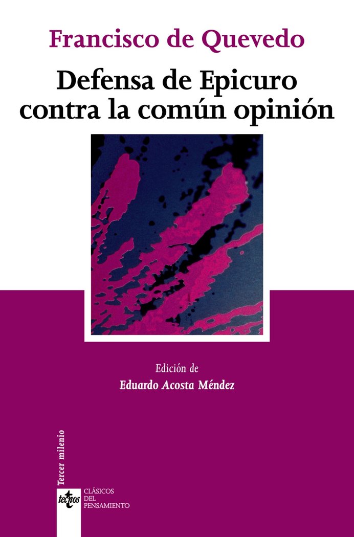 Defensa de Epicuro contra la común opinión, de Quevedo, Francisco de | portada del libro