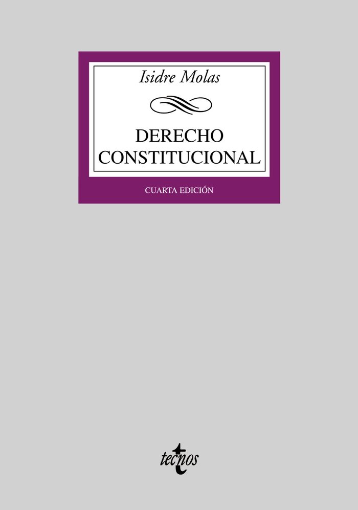 Derecho Constitucional, de Molas, Isidre | portada del libro