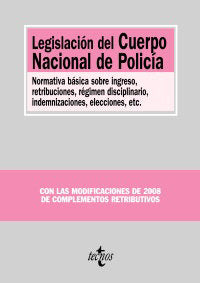 Legislación del Cuerpo Nacional de Polic¡a, de - | portada del libro