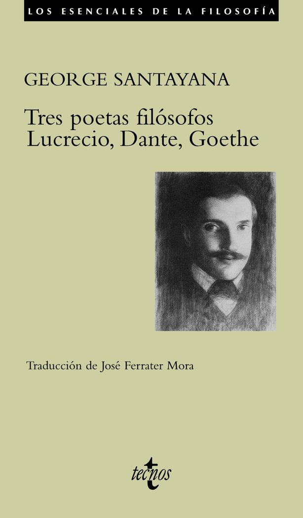 Tres poetas filósofos, de Santayana, George | portada del libro
