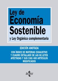 Ley de Econom¡a Sostenible, de - | portada del libro