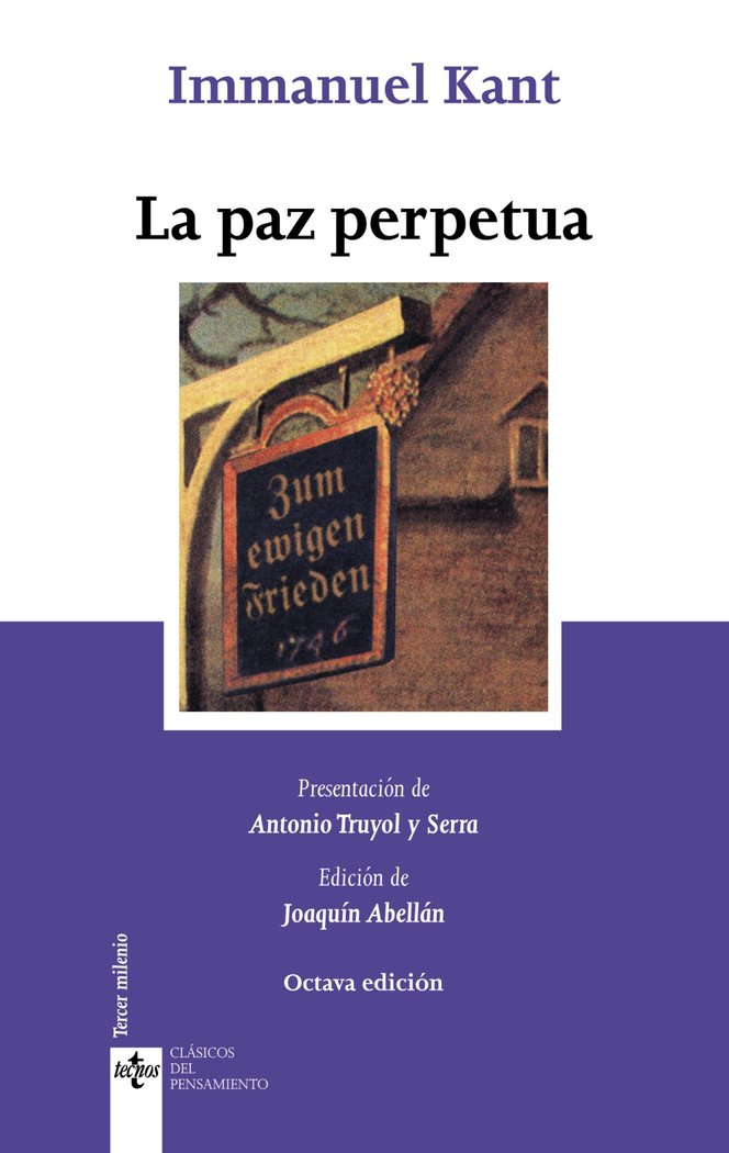La paz perpetua, de Kant, Immanuel | portada del libro