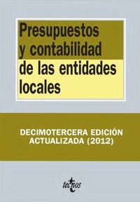 Presupuestos y contabilidad de las entidades locales, de EDITORIAL TECNOS | portada del libro