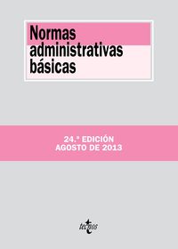 Normas administrativas básicas, de EDITORIAL TECNOS | portada del libro