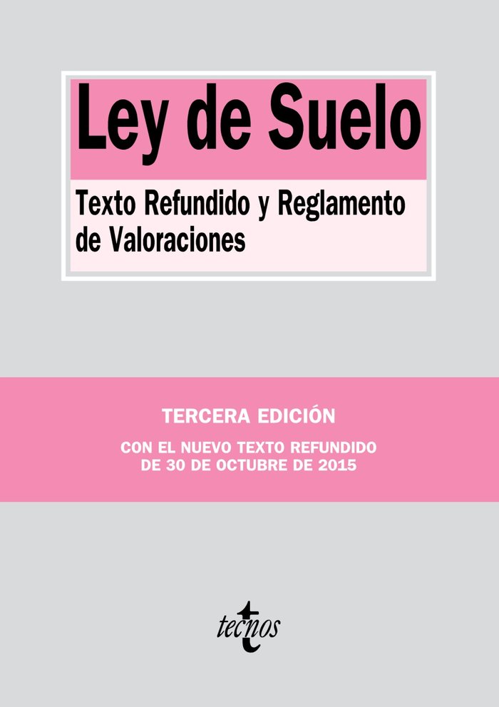Ley de Suelo, de Editorial Tecnos | portada del libro