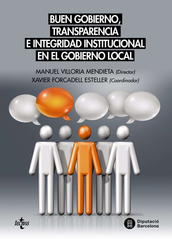 Buen gobierno, transparencia e integridad institucional en el gobierno local, de Villoria Mendieta, Manuel | portada del libr