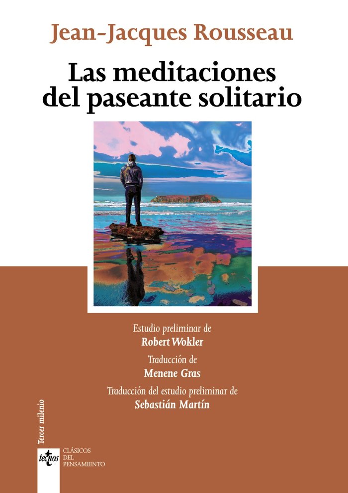 Las meditaciones del paseante solitario, de Rousseau, Jean-Jacques | portada del libro