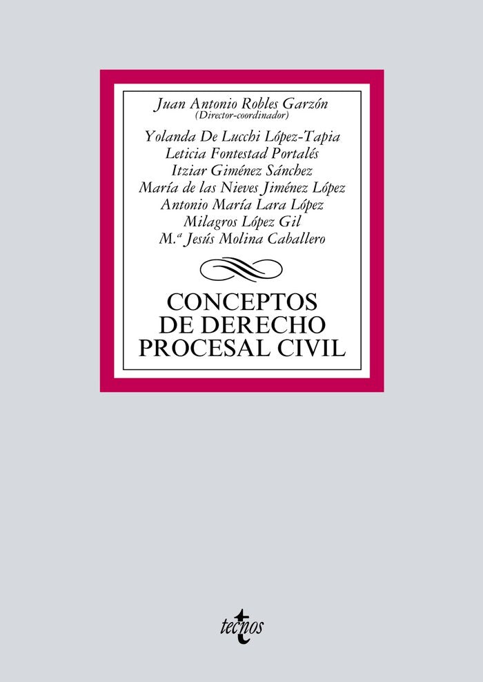 Conceptos de Derecho procesal civil, de Robles Garzón, Juan Antonio | portada del libro