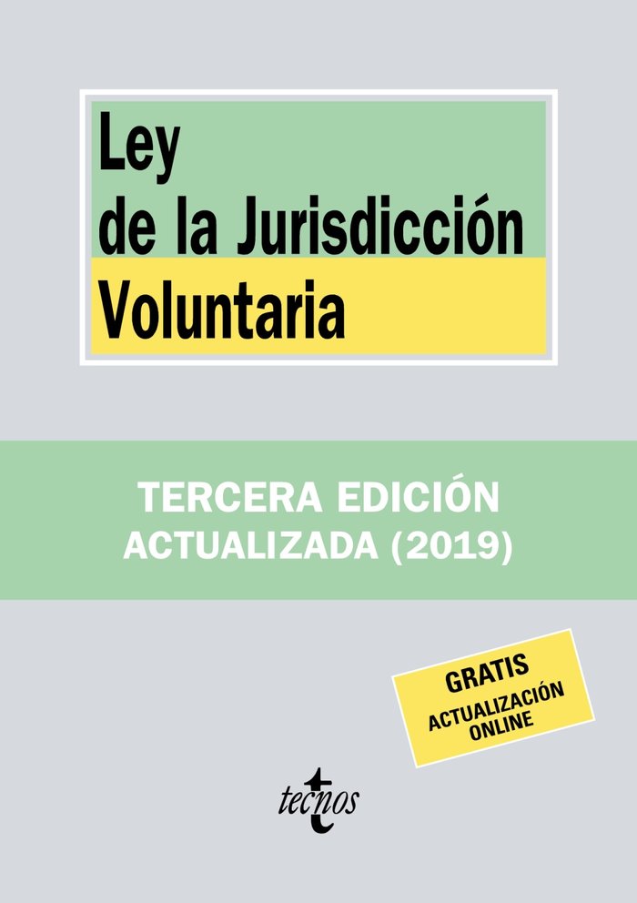 Ley de la Jurisdicción Voluntaria, de Editorial Tecnos | portada del libro