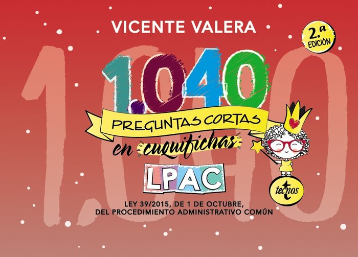 1040 preguntas cortas en «cuquifichas» LPAC, de Valera, Vicente | portada del libro