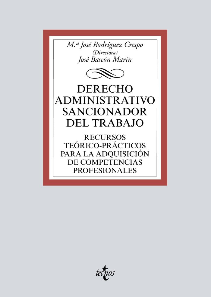 Derecho Administrativo Sancionador del Trabajo, de Rodríguez Crespo, Mª José | portada del libro
