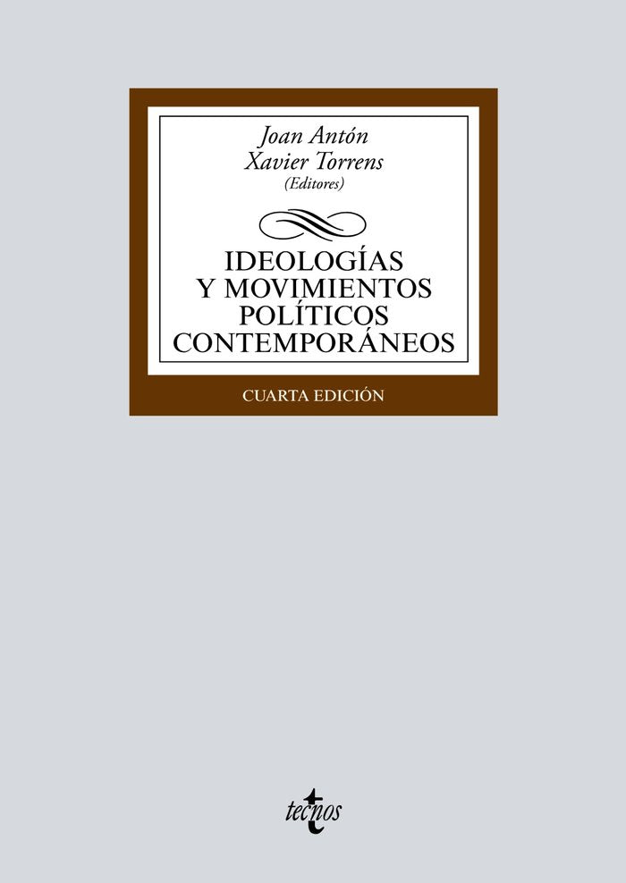 Ideologías y movimientos políticos contemporáneos, de Antón, Joan | portada del libro