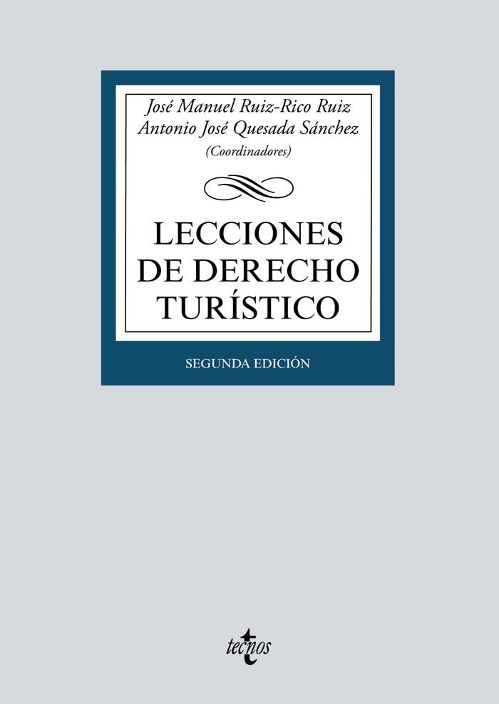 LECCIONES DE DERECHO TURISTICO, de RUIZ-RICO RUIZ, JOSE MANUEL | portada del libro