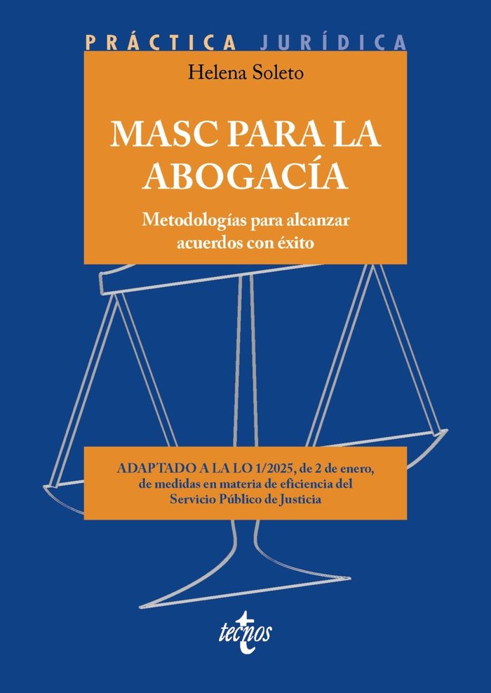 MASC PARA LA ABOGACIA, de SOLETO MUÑOZ, HELENA | portada del libro