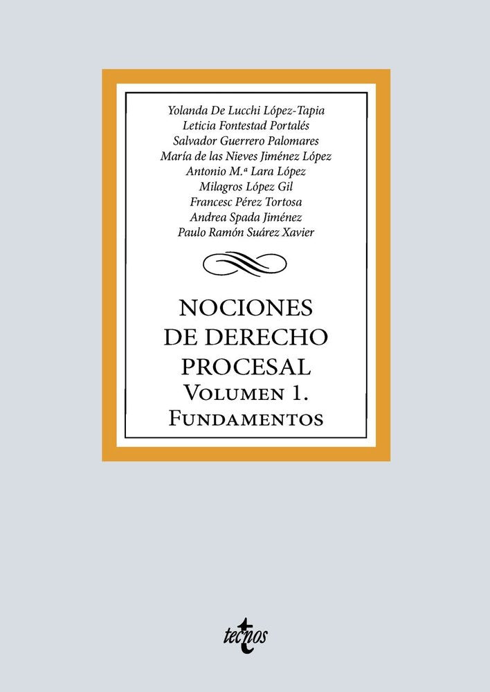 NOCIONES DE DERECHO PROCESAL, de LUCCHI LOPEZ-TAPIA, YOLANDA DE | portada del libro