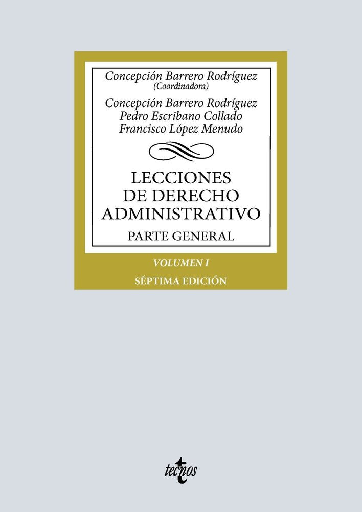 Lecciones de Derecho Administrativo, de BARRERO RODRIGUEZ, CONCEPCION | portada del libro