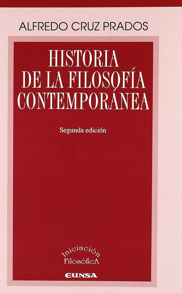 Historia de la filosofía contemporánea, de Cruz Prados, Alfredo | portada del libro