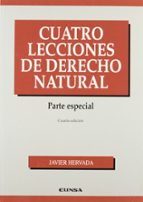 Cuatro lecciones de derecho natural, de Javier Hervada | portada del libro