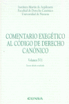 Comentario exegético al código de derecho canónico, de Instituto Martín De Azpilcueta | portada del libro