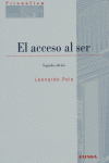 El acceso al ser, de Polo | portada del libro