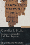 Qué dice la Biblia, de Fuentes Mendiola | portada del libro