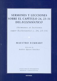 Sermones y lecciones sobre el capítulo 24, 23-31 del Eclesiástico, de Maestro | portada del libro