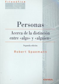 Personas, de Spaemann | portada del libro