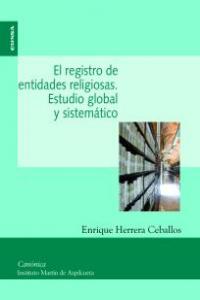 El registro de entidades religiosas, de Herrera Ceballos | portada del libro