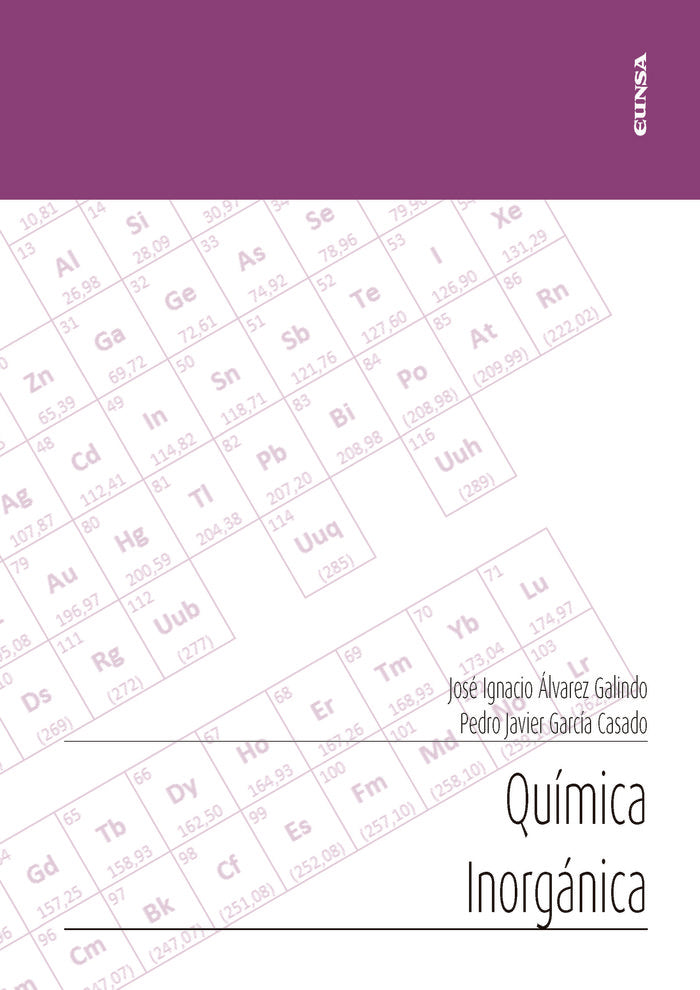 Química inorgánica, de Álvarez Galindo, José Ignacio | portada del libro
