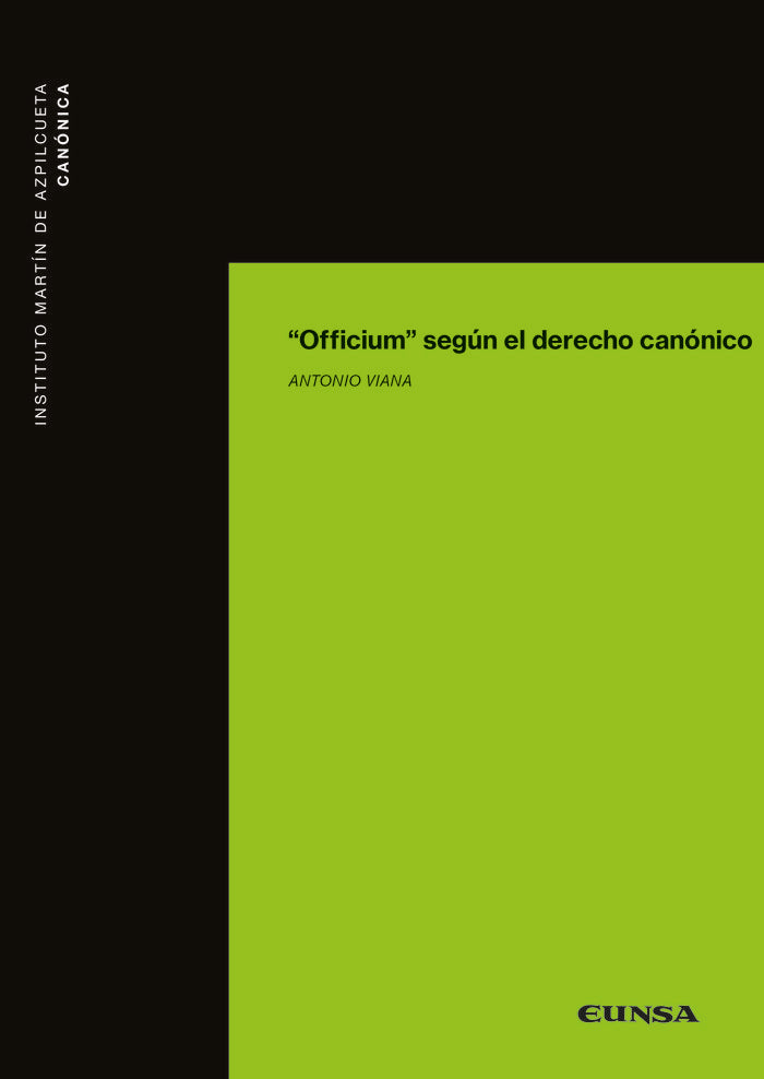 Officium según el derecho canónico, de Viana Tomé, Antonio | portada del libro